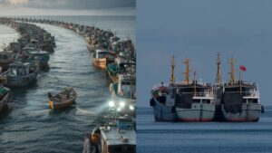 தென் சீனக் கடலில் 1,400 படகுகள்: 200 மைல் நீள ‘மிதக்கும் சுவர்’ மூலம் உலகை பதறவைத்த சீனாவின் வியூகம்