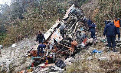 Bus carrying tourists crashes in Nepal